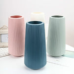 Vaso di plastica semplice contenitore per fiori secchi e bagnati, 11 x 30cm