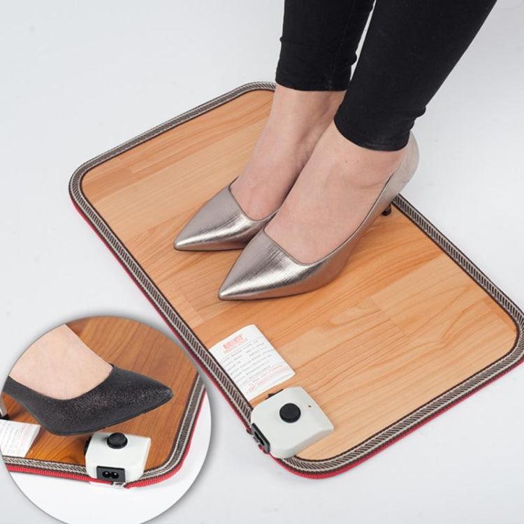 Scaldapiedi elettrico 50x30 cm in pelle con termostato