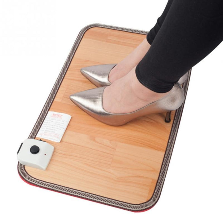 Scaldapiedi elettrico 50x30 cm in pelle con termostato