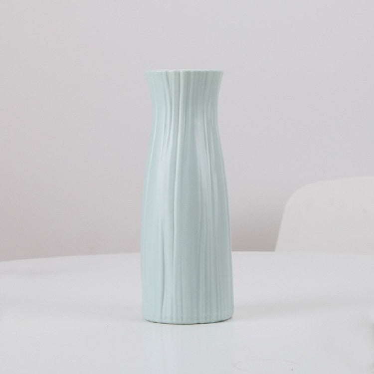 Vaso di plastica creativo Disposizione dei fiori secchi e bagnati Decorazione della casa Decorazione del desktop, 7.8 x 20.5 cm