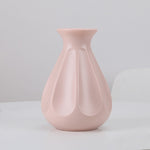 Ornamenti floreali creativi per la casa Disposizione di fiori secchi e bagnati Vaso in plastica resistente alle cadute, 14 x 20 cm