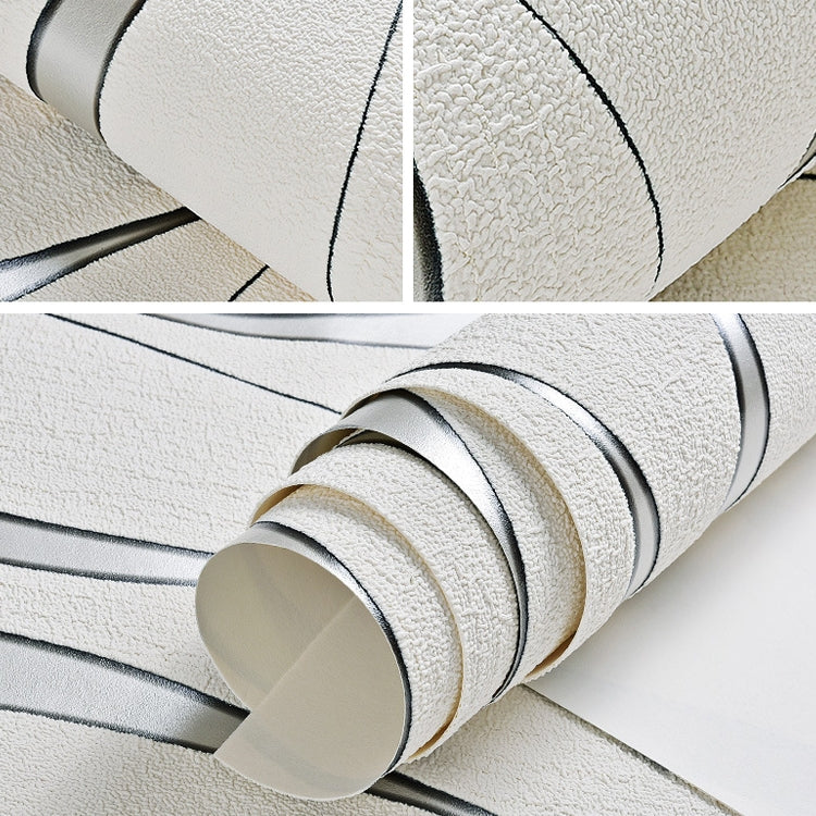 Semplice adesivo da parete per decorazione domestica con carta da parati in tessuto non tessuto con ondulazione dell'acqua 3D