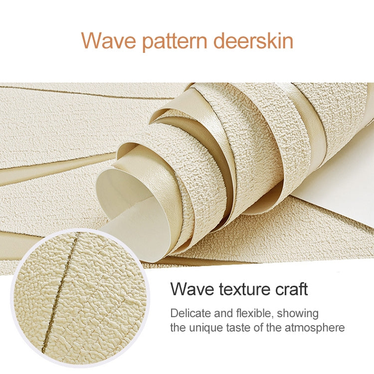 Semplice adesivo da parete per decorazione domestica con carta da parati in tessuto non tessuto con ondulazione dell'acqua 3D