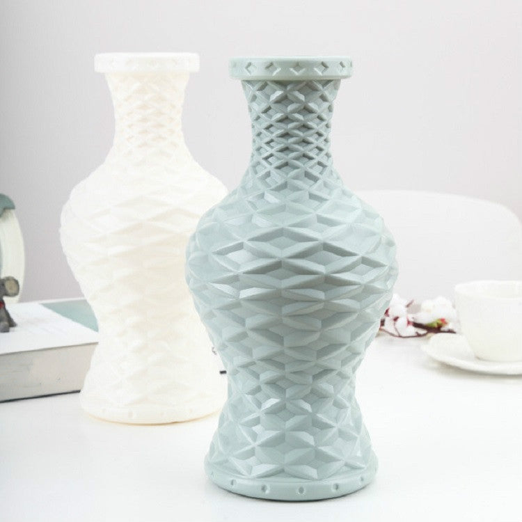 Vaso di plastica Contenitore per composizione di fiori secchi e bagnati Decorazione domestica