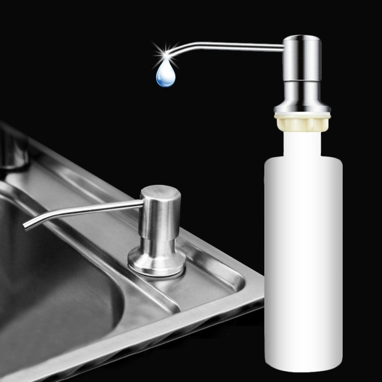 Dispenser sapone lavello cucina in acciaio inox 304