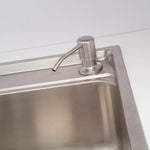 Dispenser sapone lavello cucina in acciaio inox 304