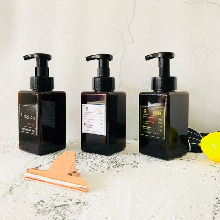 Bottiglia secondaria gorgogliante per pressa in schiuma da 450 ml, Square R, Square One Day