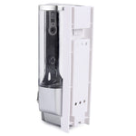 Dispenser di sapone per hotel con scatola di sapone manuale a testa singola in plastica montato a parete, Matt, Plating