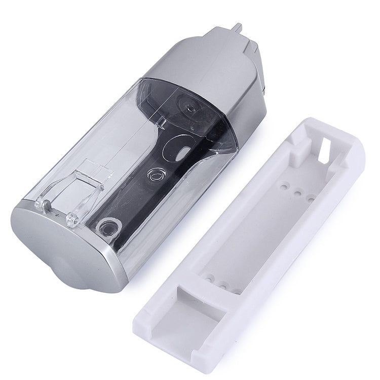 Dispenser di sapone per hotel con scatola di sapone manuale a testa singola in plastica montato a parete, Matt, Plating