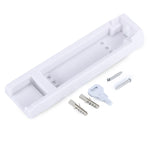 Dispenser di sapone per hotel con scatola di sapone manuale a testa singola in plastica montato a parete, Matt, Plating
