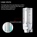 Dispenser di sapone per hotel con scatola di sapone manuale a testa singola in plastica montato a parete, Matt, Plating