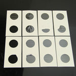 50 pezzi/3 set Graffetta per carta da raccolta di monete quadrata con protezione per monete da 40 mm di diametro, Paper Clip