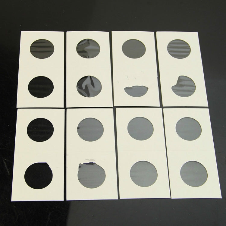 50 pezzi/3 set Graffetta per carta da raccolta di monete quadrata con protezione per monete da 40 mm di diametro, Paper Clip