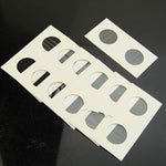 50 pezzi/3 set Graffetta per carta da raccolta di monete quadrata con protezione per monete da 40 mm di diametro, Paper Clip