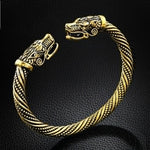 Polsino da uomo Polsino Testa di lupo Bracciale vichingo Gioielli Accessori moda