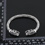 Polsino da uomo Polsino Testa di lupo Bracciale vichingo Gioielli Accessori moda