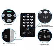 Semplice controllo accessi con scheda IDIC Password della scheda di induzione del controller di controllo accessi touch con chiave macchina all-in-one, A1-Physical Buttons, A2-Physical Buttons, A3- Touch Button