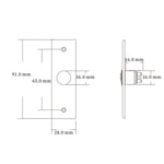Pulsante spegnimento automatico sistema controllo accessi S28
