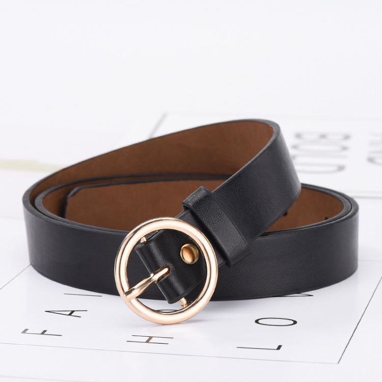Cintura con anello in oro Cintura in vita in pelle PU femminile Pantaloni jeans