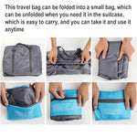 Borsa pieghevole da donna in nylon di grande capacità, borsa da viaggio unisex per bagagli