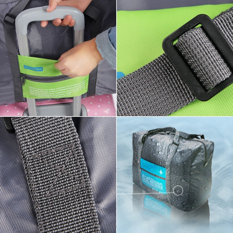 Borsa pieghevole da donna in nylon di grande capacità, borsa da viaggio unisex per bagagli