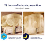 Zanzariera da pavimento in tubo di acciaio inossidabile a tre porte a forma di U, Bold 25mm 2.0x2.2m, Super Thick 32mm 1.2x2.0m, Super Thick 32mm 1.5x2.0m, Super Thick 32mm 1.8x2.0m