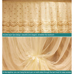 Zanzariera da pavimento in tubo di acciaio inossidabile a tre porte a forma di U, Bold 25mm 2.0x2.2m, Super Thick 32mm 1.2x2.0m, Super Thick 32mm 1.5x2.0m, Super Thick 32mm 1.8x2.0m