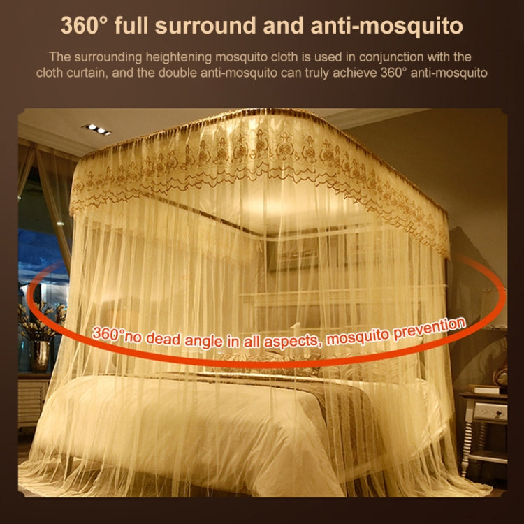 Zanzariera retrattile a tre porte con binario di guida a forma di U, 120x200 cm, 150x200 cm, 180x200 cm, 180x220 cm
