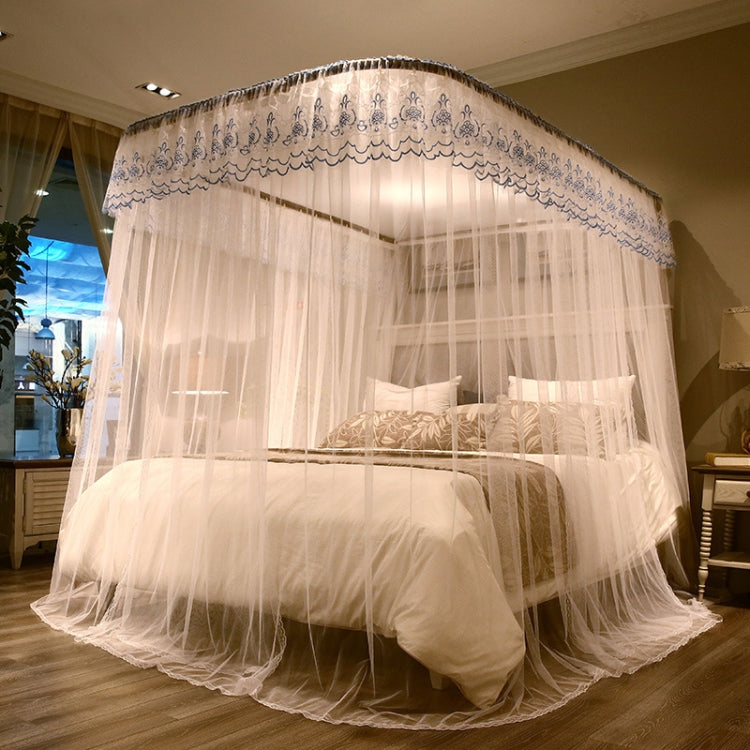 Zanzariera retrattile a tre porte con binario di guida a forma di U, 120x200 cm, 150x200 cm, 180x200 cm, 180x220 cm