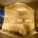 Zanzariera retrattile a tre porte con binario di guida a forma di U, 120x200 cm, 150x200 cm, 180x200 cm, 180x220 cm