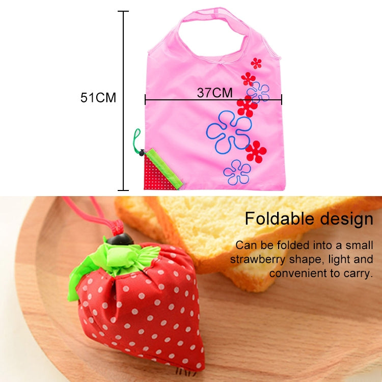 Borsa per la spesa riutilizzabile pieghevole riutilizzabile per la spesa creativa di fragole da 2 pezzi