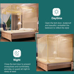 Zanzariera antipolvere con crittografia addensata per installazione gratuita per uso domestico, 150x200 cm Bed Back, 180x200 cm Bed Back, 180x220 cm Bed Back, 200x220 cm Bed Back