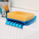 Scatola portasapone per drenaggio colorata a ventosa da 2 pezzi