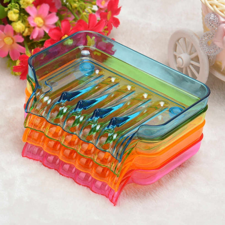 Scatola portasapone per drenaggio colorata a ventosa da 2 pezzi