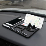 Cuscinetto portaoggetti per cruscotto multifunzionale per interni auto Supporto per telefono per auto Cuscinetto antiscivolo con fermo, Stereo Red Circle, Stereo Blue Circle, Rotating Red Circle, Rotating Blue Circle, Rotating Black Circle