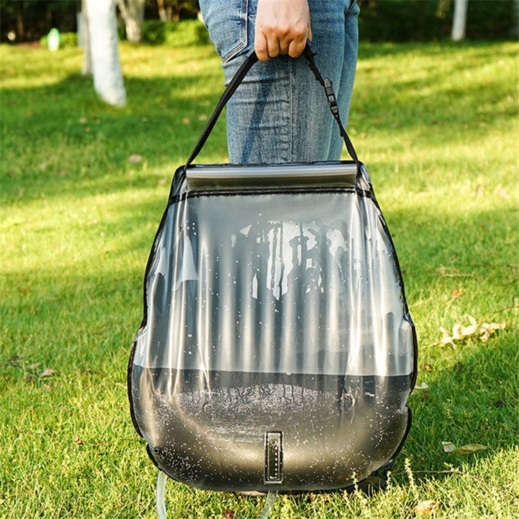 Borsa da bagno all'aperto Borsa per acqua calda solare da campeggio con guida autonoma Borsa per stoccaggio dell'acqua da 20 litri