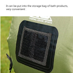 Borsa da bagno all'aperto Borsa per acqua calda solare da campeggio con guida autonoma Borsa per stoccaggio dell'acqua da 20 litri