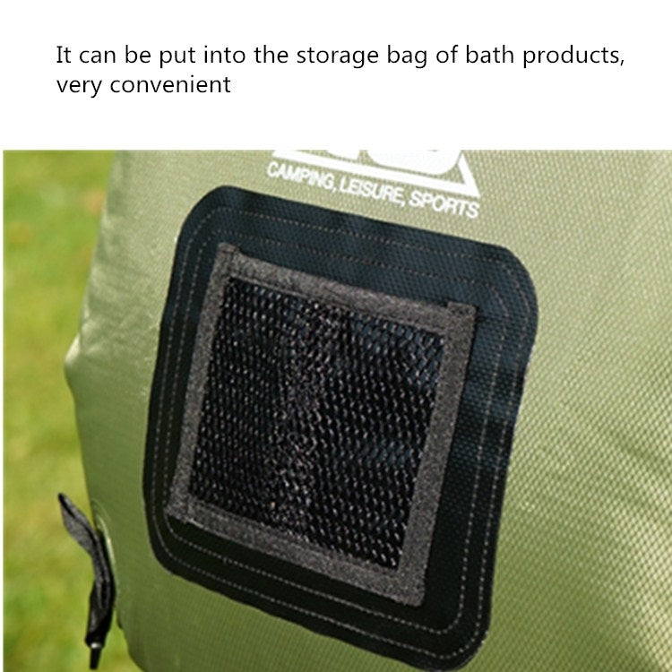 Borsa da bagno all'aperto Borsa per acqua calda solare da campeggio con guida autonoma Borsa per stoccaggio dell'acqua da 20 litri
