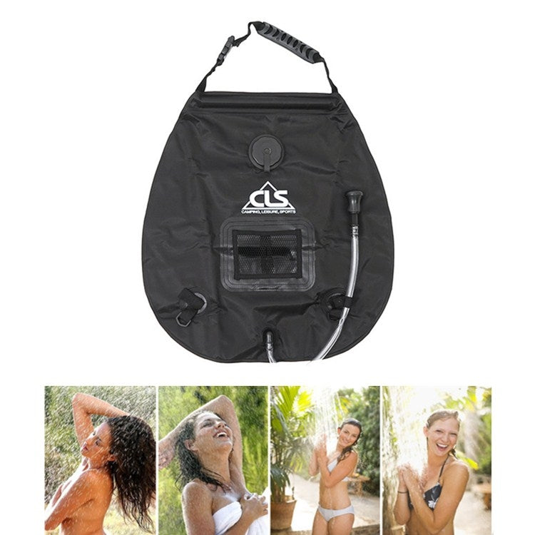 Borsa da bagno all'aperto Borsa per acqua calda solare da campeggio con guida autonoma Borsa per stoccaggio dell'acqua da 20 litri