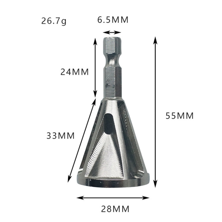 Strumento per smusso esterno in acciaio inox 35cm