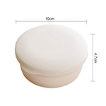 Scatola portasapone da viaggio portatile coperta con drenaggio circolare da 2 pezzi
