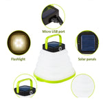 Lampada solare pieghevole LED 500mAh per campeggio
