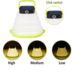 Lampada solare pieghevole LED 500mAh per campeggio