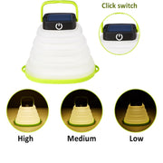 Lampada solare pieghevole da campeggio LED 500mAh
