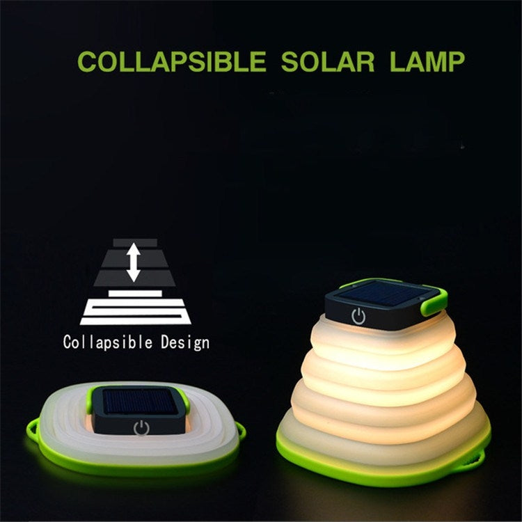 Lampada solare pieghevole LED 500mAh per campeggio