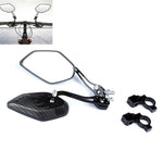 BIKEIN Mountain Bike Modello in carbonio Specchietto retrovisore Equipaggiamento per l'equitazione Riflettore a specchio piano modello 3K, Mirror Reflector