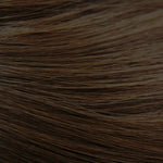 Parrucca femminile per capelli corti con frangia adatta per capelli con fibbia a spalla tonda, Chocolate Color 40CM, Honey Pudding Black Top 40CM, Cold Brown 40CM, Black Brown 40CM
