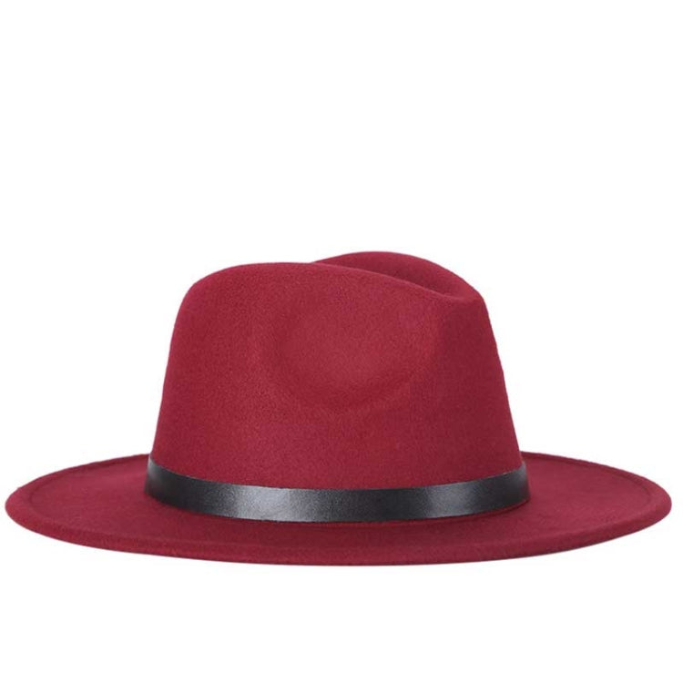 Cappello Fedora da uomo da donna Cappello da jazz Cappello casual da esterno in misto lana nera