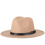 Cappello Fedora da uomo da donna Cappello da jazz Cappello casual da esterno in misto lana nera