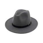Cappello Fedora da uomo da donna Cappello da jazz Cappello casual da esterno in misto lana nera